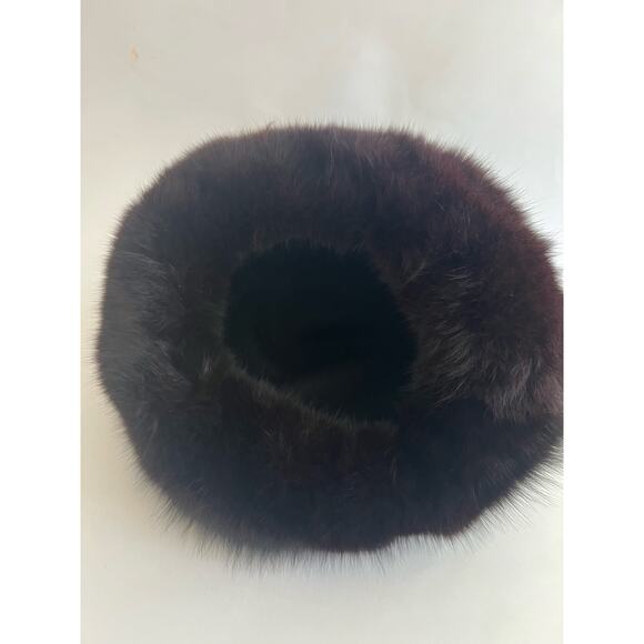 Makins New York Vintage Russian Style Hat Black Purple Fur JP main image 8